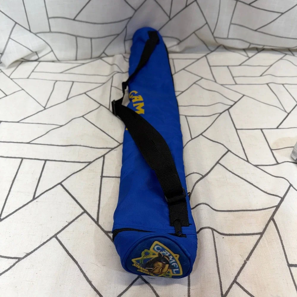 Camel Joe Camel Tube Cooler OS Blue‎ Vintage 90s Smooth Character 6-Pack Bag